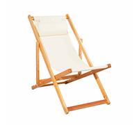 CHILIENNE PLIANTE EN BOIS MODELE CHILI BEIGE