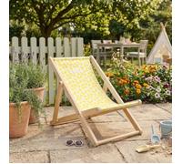 Chilienne transat enfant toile coton imprimé citron - POP