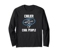 Chilier The Official Dog of Cool People - Cadeau pour Maman et Papa Manche Longue