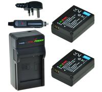 ChiliPower 2 x BP1030 accus pour Samsung - kit chargeur + chargeur voiture - version UK