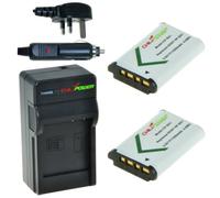 ChiliPower 2 x NP-BX1 batteries pour Sony - kit chargeur + chargeur voiture - version UK