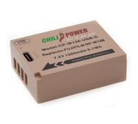 ChiliPower batterie NP-W126 USB-C pour Fujifilm - 1260mAh avec câble de charge