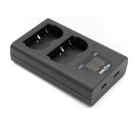 ChiliPower Canon BP-511 / BP-511A chargeur double pour 2 batteries d'appareil photo (simultanément)