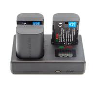 ChiliPower Canon LP-E6 kit deluxe - 3 batteries + chargeur triple pour charger 3 batteries