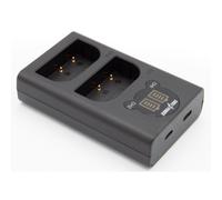 ChiliPower chargeur double USB pour 2 batteries Panasonic DMW-BLF19E simultanément