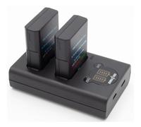 ChiliPower EN-EL14 Nikon USB Duo Kit - Set de 2 batteries d'appareil photo avec chargeur double USB