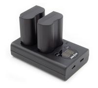 ChiliPower EN-EL15c kit duo USB pour Nikon - 2 batteries 2280mAh avec chargeur double USB