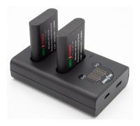 ChiliPower EN-EL23 Nikon USB Duo Kit - 2 batteries 1850mAh avec chargeur double USB