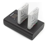 ChiliPower EN-EL5 Nikon USB Duo Kit - set de batteries d'appareil photo avec chargeur double USB