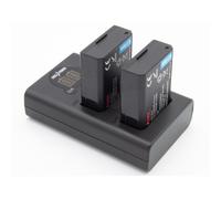 ChiliPower LP-E10 Canon USB Duo Kit - ensemble de batteries avec chargeur double USB