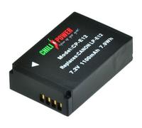 ChiliPower LP-E12 batterie pour Canon - 1100mAh avec protection intégrée