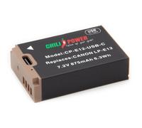 ChiliPower LP-E12 batterie USB-C pour Canon - 875mAh avec chargement direct