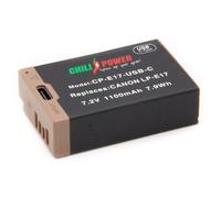 ChiliPower LP-E17 batterie USB-C pour Canon - 1100mAh avec câble de charge inclus