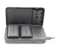ChiliPower Powercase pour Canon LP-E6, LP-E6N, LP-E6NH - chargeur double, powerbank et étui de rangement 3 en 1