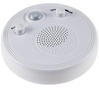 ChiliTec 21889 Radio Murale pour Plafond avec détecteur de Mouvement 360° et 3 Piles AA Blanc Ø 95 mm