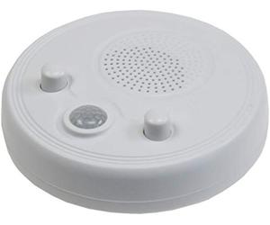 ChiliTec 21889 Radio Murale pour Plafond avec détecteur de Mouvement 360° et 3 Piles AA Blanc Ø 95 mm