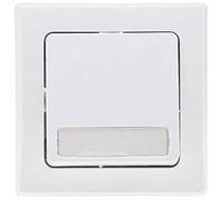 ChiliTec Bouton Poussoir Delphi Textfeld Plaque Nominative Sonnette UP Compatible avec Plusieurs Prises USB Blanc