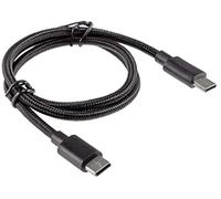 ChiliTec Câble USB USB-C vers USB-C 0,5 m Câble de données 3 A Câble de charge rapide pour smartphone tablette Nylon tressé durable