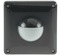 ChiliTec Détecteur de mouvement extérieur encastré 190 degrés IP65 LED adapté pour éteindre à partir de 1 Watt remplace un interrupteur anthracite