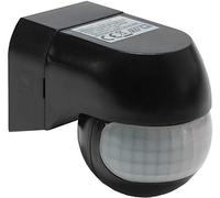 ChiliTec Détecteur de Mouvement Infrarouge pour l'extérieur et l'intérieur - Montage en saillie - Portée : 180° - Portée : 12 m - IP44 - pour l'extérieur - Rotatif et inclinable - Noir