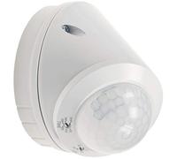 ChiliTec Détecteur de Mouvement IP65 - Montage Mural et au Plafond - Infrarouge - Intérieur et extérieur - Capteur LED à 360° - Convient pour Le Temps réglable - Blanc