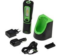 ChiliTec Lampe LED IP44 avec batterie et station de charge flexible rotative 2 chargeurs avec station de charge I Support magnétique