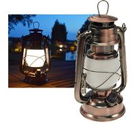 ChiliTec Lanterne de camping LED de 28 cm à intensité variable - Batterie avec arceau - Design rétro vintage