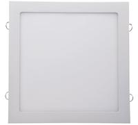 ChiliTec Panneau LED carré encastrable au plafond 30 x 30 cm 20 mm plat 230 V 24 W 2200 lm avec transformateur Montage encastré 4200 K Couleur de la lumière blanc neutre Cadre blanc