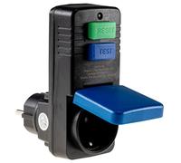 ChiliTec Protection des personnes - Disjoncteur IP54 - Protection contre le courant différentiel - Interrupteur FI pour prise de courant 230 V - Extérieur 30 ms - Séparation 2 pôles - 30 mA -
