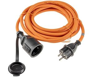 ChiliTec Rallonge de 5 m avec capuchon de protection pour extérieur et intérieur - Câble en caoutchouc H07RN-F 3G1,5 IP44 - Câble d'alimentation électrique pour chantier, jardin, tondeuse à gazon