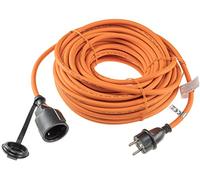 ChiliTec Rallonge électrique de 25 m avec capuchon de protection pour extérieur et intérieur - Câble en caoutchouc H07RN-F 3G1,5 IP44 - Câble d'alimentation électrique pour chantier, jardin, tondeuse