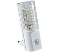 ChiliTec Veilleuse LED avec interrupteur crépusculaire - Prise 230 V - Éclairage d'escalier pour chambre d'enfant - S'allume dans l'obscurité - Lumière blanche 1 W