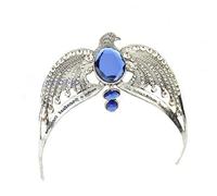 Chilits Ronde Femmes Fleur Bandeau Diadème, Coiffes De Mariage Serre-têtes Bijoux Accessoires avec Ruban Couronne Florale Bandeau de Serdaigle perdu diadème cristal couronne Horcrux Cosplay Prop