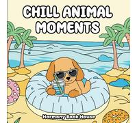 Chill Animal Moments: A Cute and Cozy Coloring Book Featuring Cats, Puppies, Bunnies, and Bears in Their Most Comfy Moments