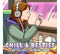 Chill & Besties Coloring Book: Heartwarming Coloring pages for Adults and Teens featuring BFF Vibes and Shared Smiles with Soft Moment Illustrations and Easy Designs for Mindful Relaxation