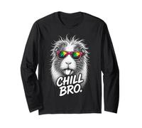 Chill Bro Cool Cochon d'Inde Hamster Citation drôle Gamer Manche Longue