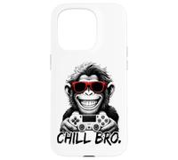 Chill Bro - Cool Monkey with Sunglasses Gaming Funny Gamer Coque pour iPhone 15 Pro