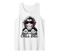 Chill Bro - Cool Monkey with Sunglasses Gaming Funny Gamer Débardeur