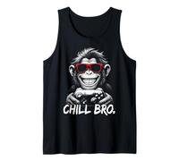 Chill Bro - Cool Monkey with Sunglasses Gaming Funny Gamer Débardeur