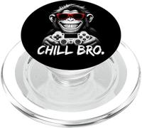 Chill Bro - Cool Monkey with Sunglasses Gaming Funny Gamer PopSockets PopGrip pour MagSafe