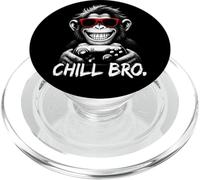 Chill Bro - Cool Monkey with Sunglasses Gaming Funny Gamer PopSockets PopGrip pour MagSafe
