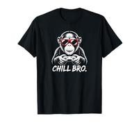 Chill Bro Monkey Gamer - Contrôleur Graphique T-Shirt