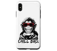 Chill Bro - N Cool Monkey with Sunglasses Gaming Funny Gamer Coque pour iPhone XS Max