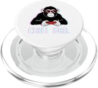 Chill Bro Singe Gaming Funny Design PopSockets PopGrip pour MagSafe