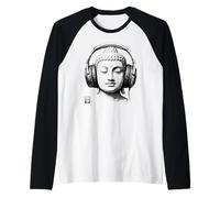 Chill Buddha avec Un Casque Graphique de Musique de Yoga de Manche Raglan