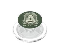 Chill by Nature Cottagecore Frog Meditation Vintage Badge PopSockets PopGrip pour MagSafe