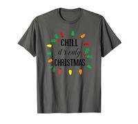 Chill, C'est Seulement NOËL T-Shirt, Homme, Asphalte, XL