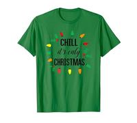 Chill, C'est Seulement NOËL T-Shirt, Homme, Vert Kelly, XL
