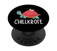 Chill Crapaud Motif drôle de Tortue pour de Vrais PopSockets PopGrip Adhésif