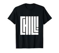 Chill! Design Typographie Moderne | Artwo géométrique Minimaliste T-Shirt